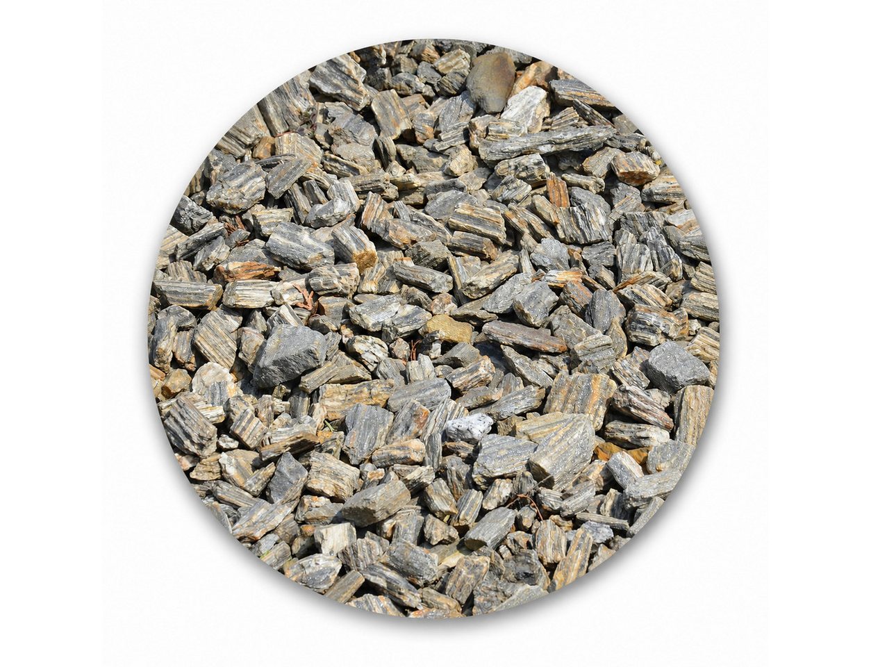 Best for Garden Kieselsteine Steinrindengneis (32-63mm) – Naturstein für die Landschaftsgestaltung, (Zierkies / Naturstein Dekosteine, 1 St., Naturstein Steinrinde Gneis 25 kg Sack), Naturprodukt,wetterfest & frostbeständig,dekorative Flussstein-Optik Bild 3