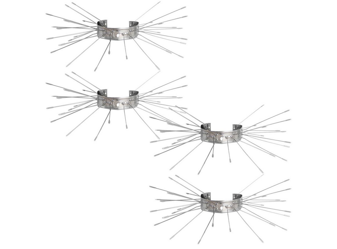 ISOTRONIC Marder-Abwehrgürtel Marder-Abwehrgürtel aus V2A-Edelstahl, Fallrohr-Kletterschutz, 4-St., 2er-Set & 4er-Set, Fallrohrschutz 25,0 x 2,0 x 15,0 cm/flexibel anpassbar