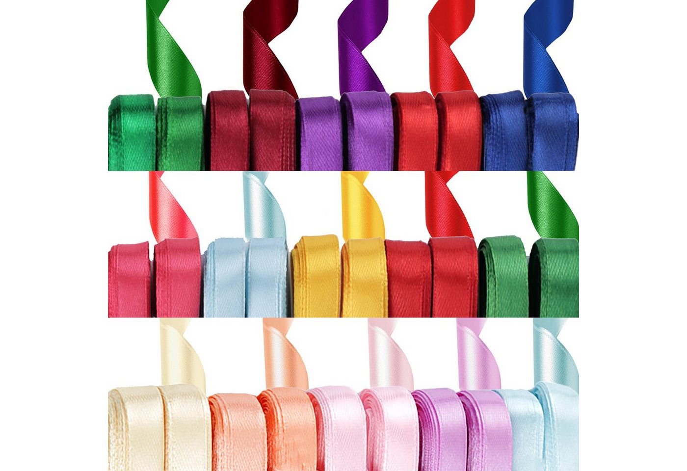 maDDma Geschenkband 5m Satinband 10mm breit Geschenkband Dekoband Schleifen Farbwahl, eisblau Bild 2