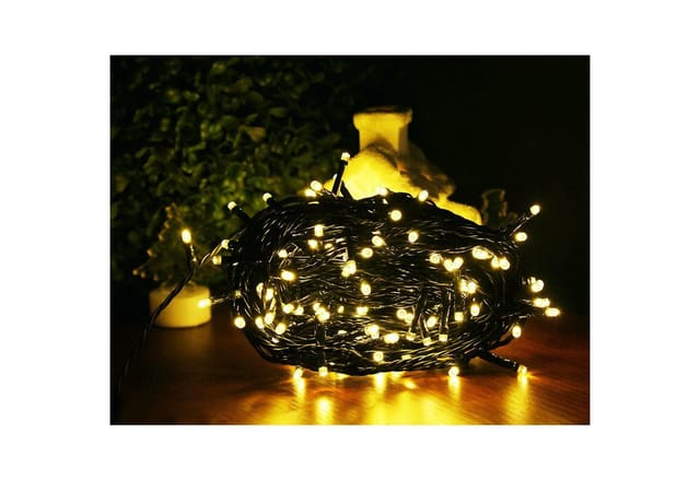 BURI Lichterkette LED-Außen-Lichterkette 19,9m Weihnachtsbeleuchtung Partylicht Garten