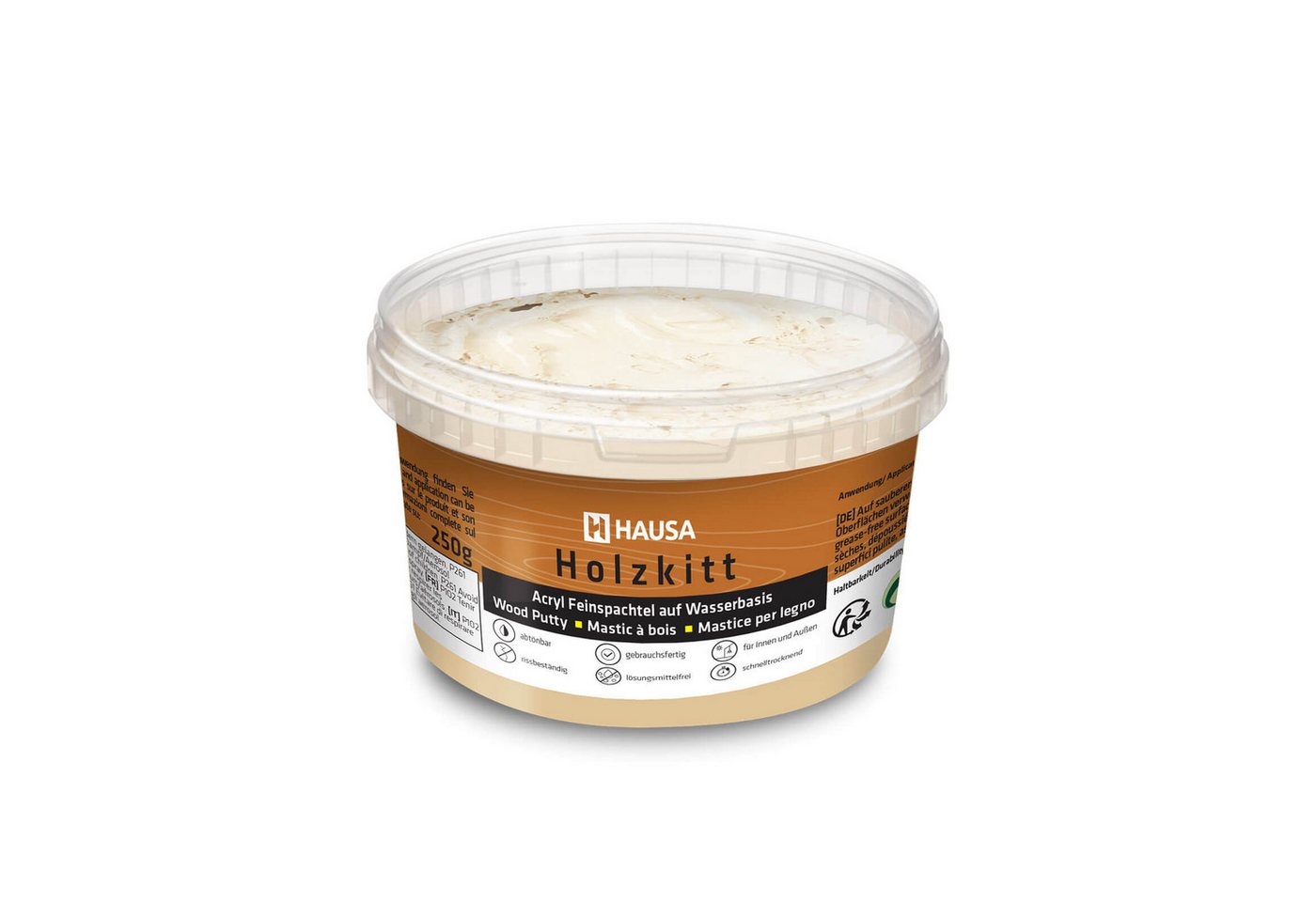 Hausa Holz-Reparaturset Holzkitt, 250g gebrauchsfertig ausgezeichnete Füllkraft rissbeständig, 1-St., Gramm Birke Holzspachtelmasse Kitt für Holz, Holzspachtel/Füllmasse zum Reparieren Bild 4