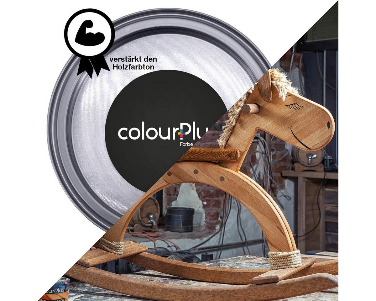 ColourPlus Teakholzöl Teak-Pflegeöl für Hart- & Tropenhölzer, außen, Holzöl außen, offenporig, wasserabweisend, für Teak & Hartholz