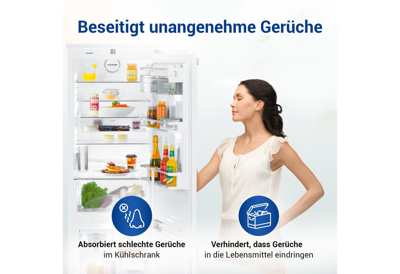 VIOKS Kohlefilter Ersatz für Liebherr 9096342 Luftfilter, Zubehör für Kühlschrank, Aktivkohlefilter 45mmØ Bild 5