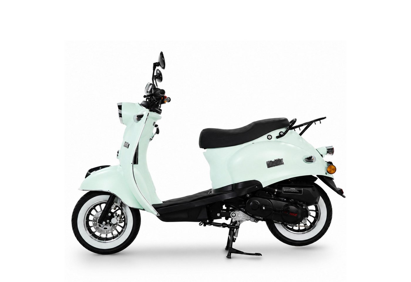 Burnout Motorroller MiniMe 2.0 Mattmint 50 ccm 45 kmh, 50 ccm, 45 km/h, Euro 5, Unverwechselbares Retro Design, Moped