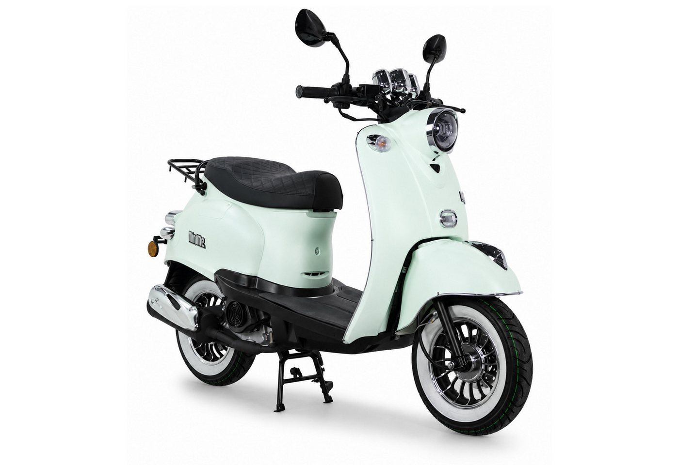 Burnout Motorroller MiniMe 2.0 Mattmint 50 ccm 45 kmh, 50 ccm, 45 km/h, Euro 5, Unverwechselbares Retro Design, Moped Bild 2