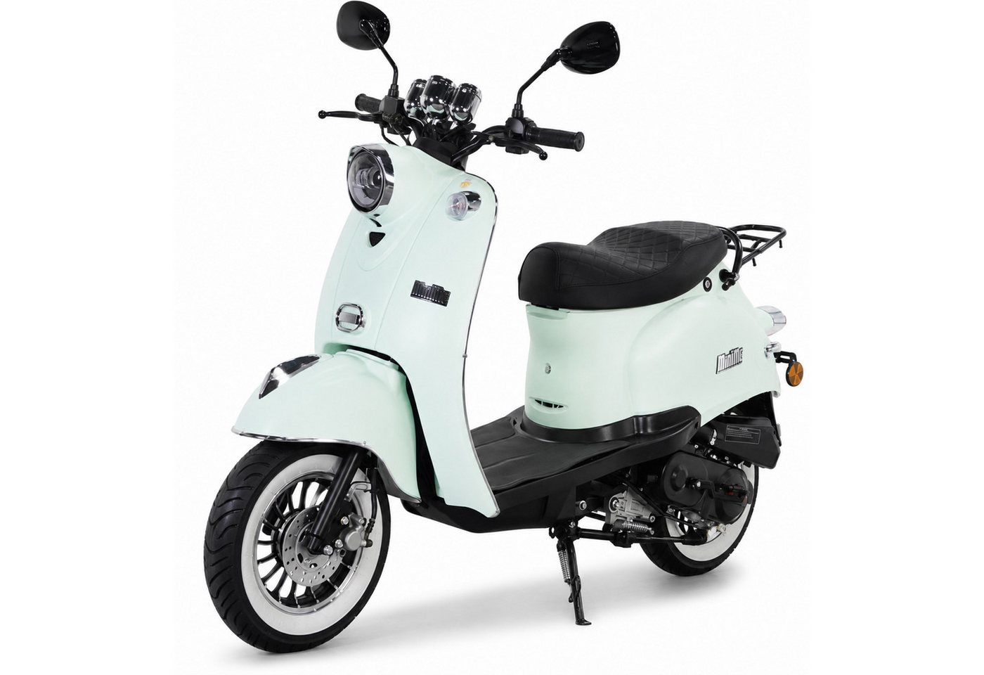 Burnout Motorroller MiniMe 2.0 Mattmint 50 ccm 45 kmh, 50 ccm, 45 km/h, Euro 5, Unverwechselbares Retro Design, Moped Bild 3