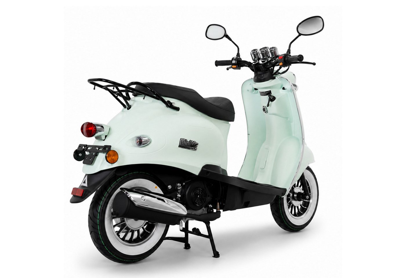 Burnout Motorroller MiniMe 2.0 Mattmint 50 ccm 45 kmh, 50 ccm, 45 km/h, Euro 5, Unverwechselbares Retro Design, Moped Bild 4