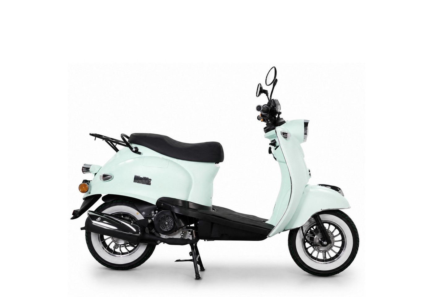 Burnout Motorroller MiniMe 2.0 Mattmint 50 ccm 45 kmh, 50 ccm, 45 km/h, Euro 5, Unverwechselbares Retro Design, Moped Bild 5