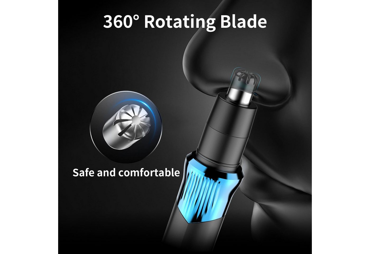 AIBISTAR Haarschneider 4-in-1 Haarschneideset, Barttrimmer, Folienrasierer, USB-C, Haarschneider für Herren,Für zu Hause & Studio geeignet Bild 3