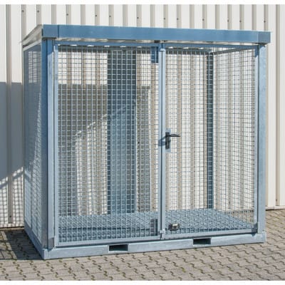 Bauer Südlohn Gasflaschen-Container GFC-E/G M3, feuerverzinkt