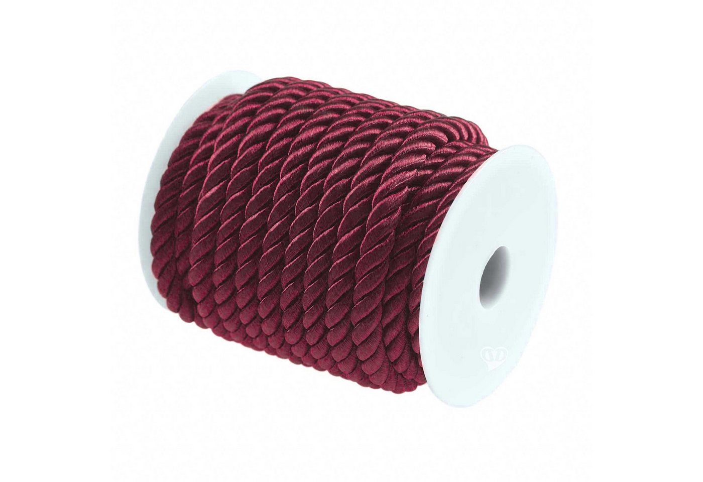 maDDma Seil 10m Kordelschnur glänzend gedreht ca. 8-10 mm, dunkelrot Bild 2