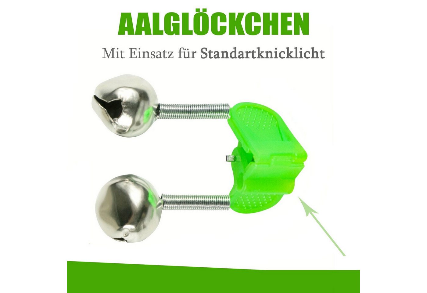 Behr Bissanzeiger Rutenclip 10x Angel Glocke mit CLIP Doppel Angelglöckchen Glocke Aalglocke, (10-St) Bild 2