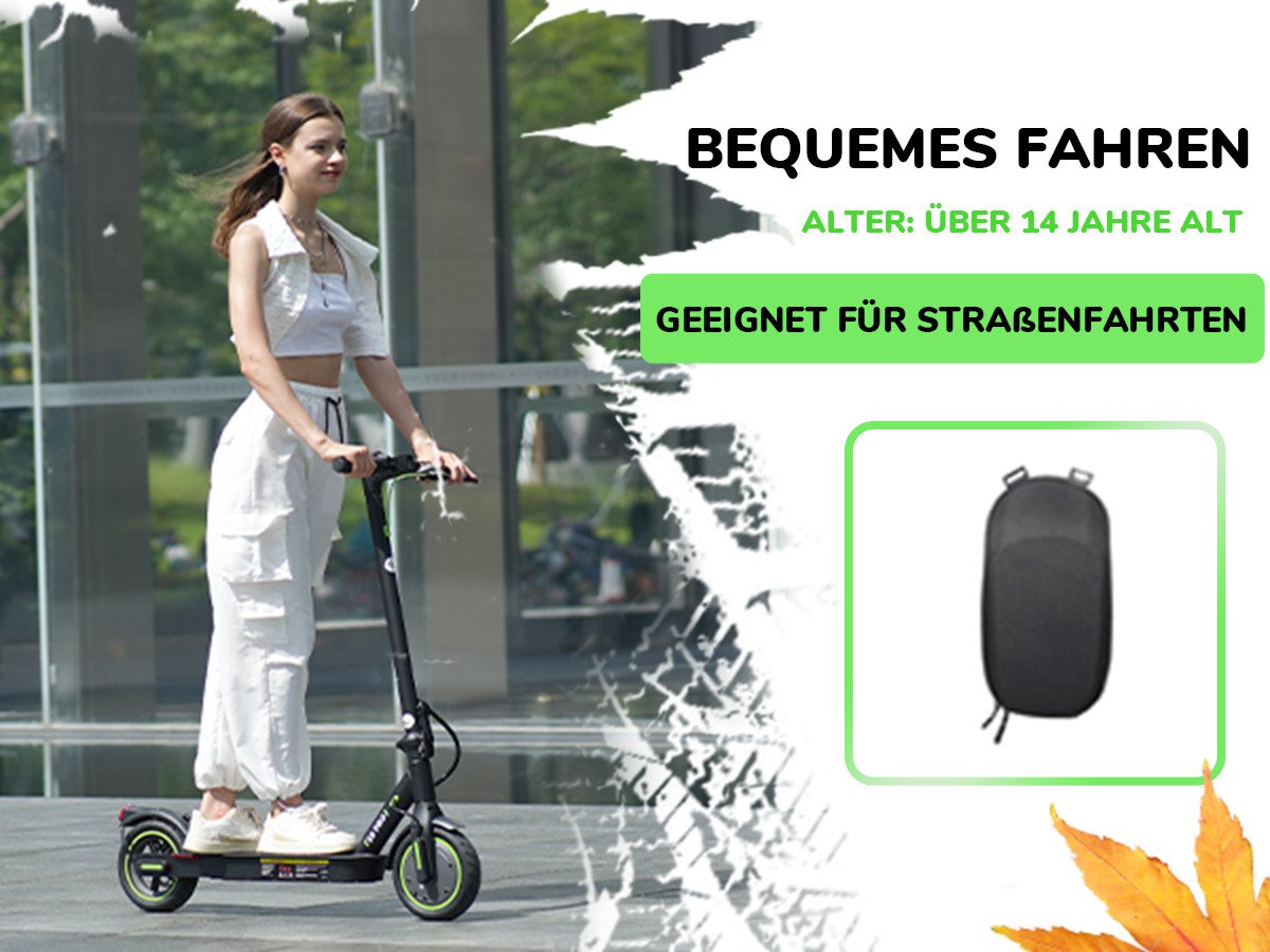 iSinwheel E-Scooter mit Straßenzulassung(ABE),APP,Faltbar E Roller, 20,00 km/h, (mit Kotflügeln), 400W MAX,30 KM Reichweite(MAX), klappbar, Belastung bis 120kg