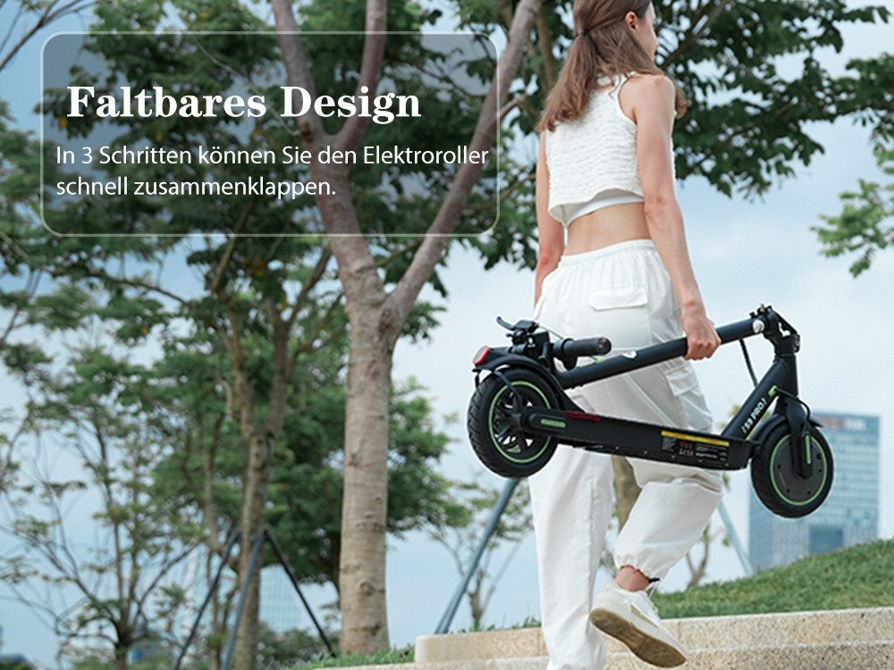 iSinwheel E-Scooter mit Straßenzulassung(ABE),APP,Faltbar E Roller, 20,00 km/h, (mit Kotflügeln), 400W MAX,30 KM Reichweite(MAX), klappbar, Belastung bis 120kg Bild 5