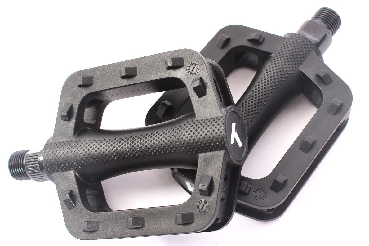 KHEbikes Fahrradpedale KHE PRISM Kinder BMX Pedale 1/2" schwarz 288 g (Geeignet für 1-teilige Kurbeln (OPC) Bild 4