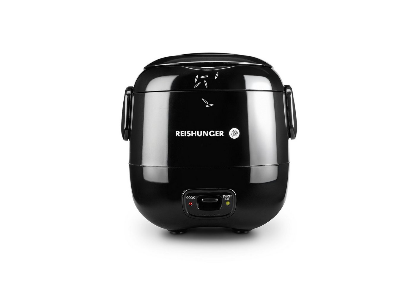 Reishunger Reiskocher Mini – 0,3 L– Keramikbeschichtung – 2 Portionen – in 4 Farben, 120 W, Handliche Größe für kleine Haushalte und unterwegs