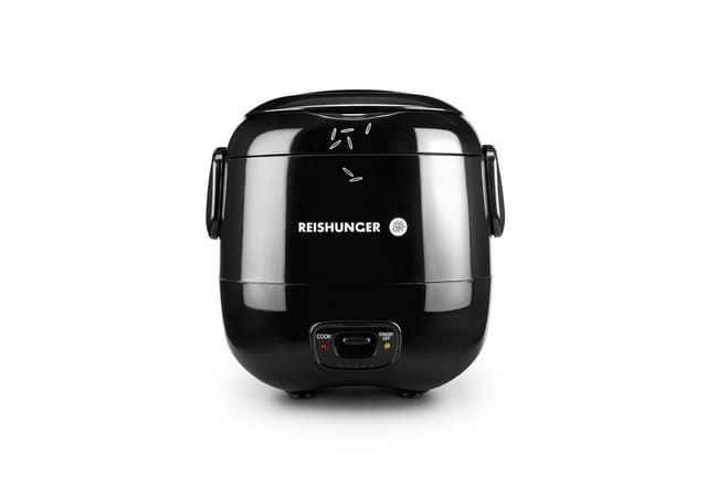 Reishunger Reiskocher Mini – 0,3 L– Keramikbeschichtung – 2 Portionen – in 4 Farben, 120 W, Handliche Größe für kleine Haushalte und unterwegs