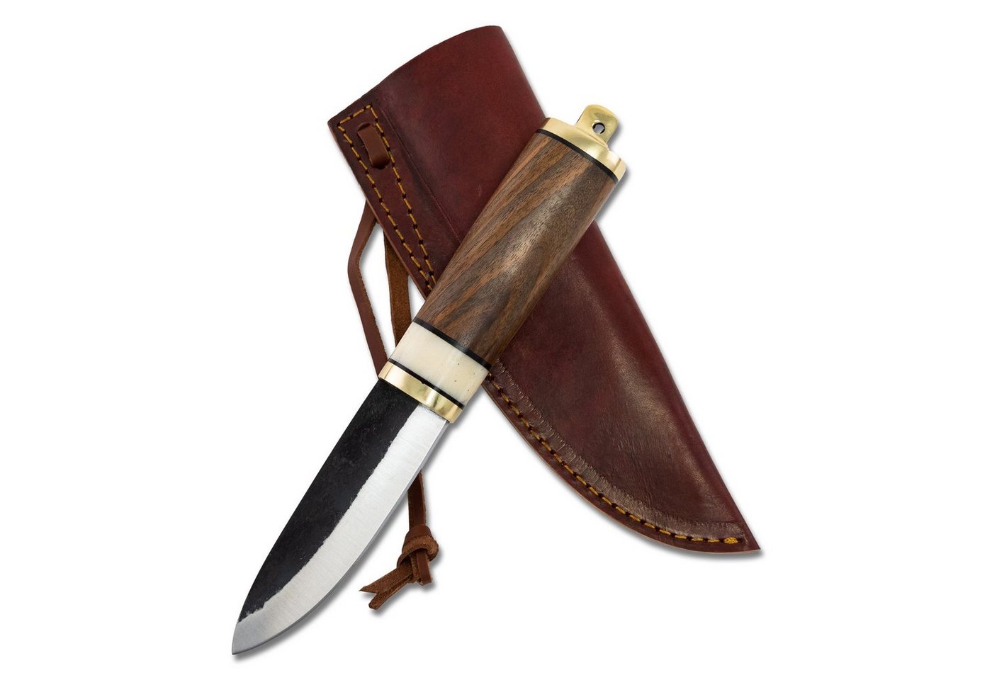 Vehi Mercatus Universalmesser Wikinger Messer Gotland mit Lederscheide Ess- und Gebrauchsmesser