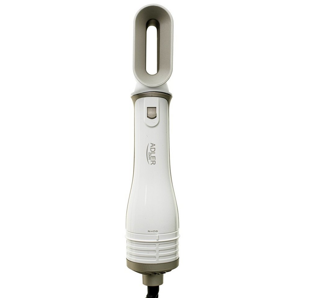 ADLER EUROPE Warmluftbürste AD 2027 5-in-1 Lockenstab Stylingbürste Keramikbeschichtung, Kaltluftfunktion, Rundbürsten, Lockenstab, Perlweiß stylish