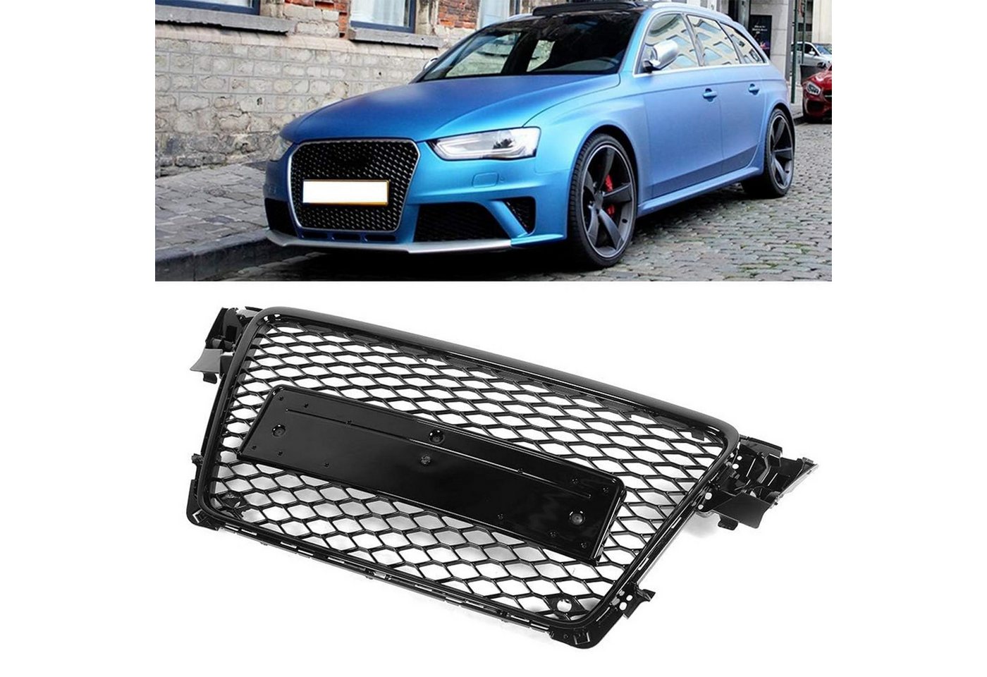 GarveeMore Frontstoßstange Frontstoßstangengitter für A4 B8 2008–2012