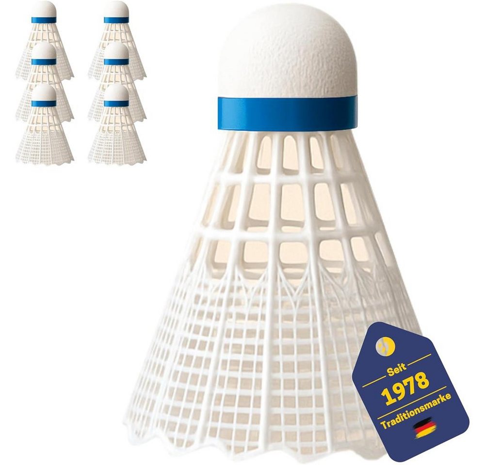 Best Sporting Federball Federbälle Medium 6er-Set aus Nylon mit Korkkopf Bild 5