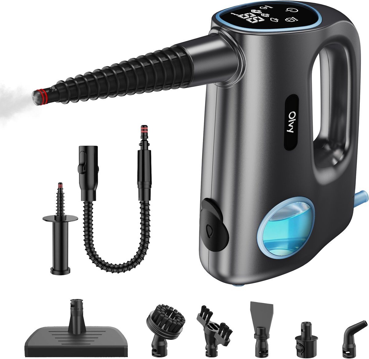 Olvy Handdampfreiniger Olvy 12-in-1 Hand-Dampfreiniger mit Touchscreen Bild 5