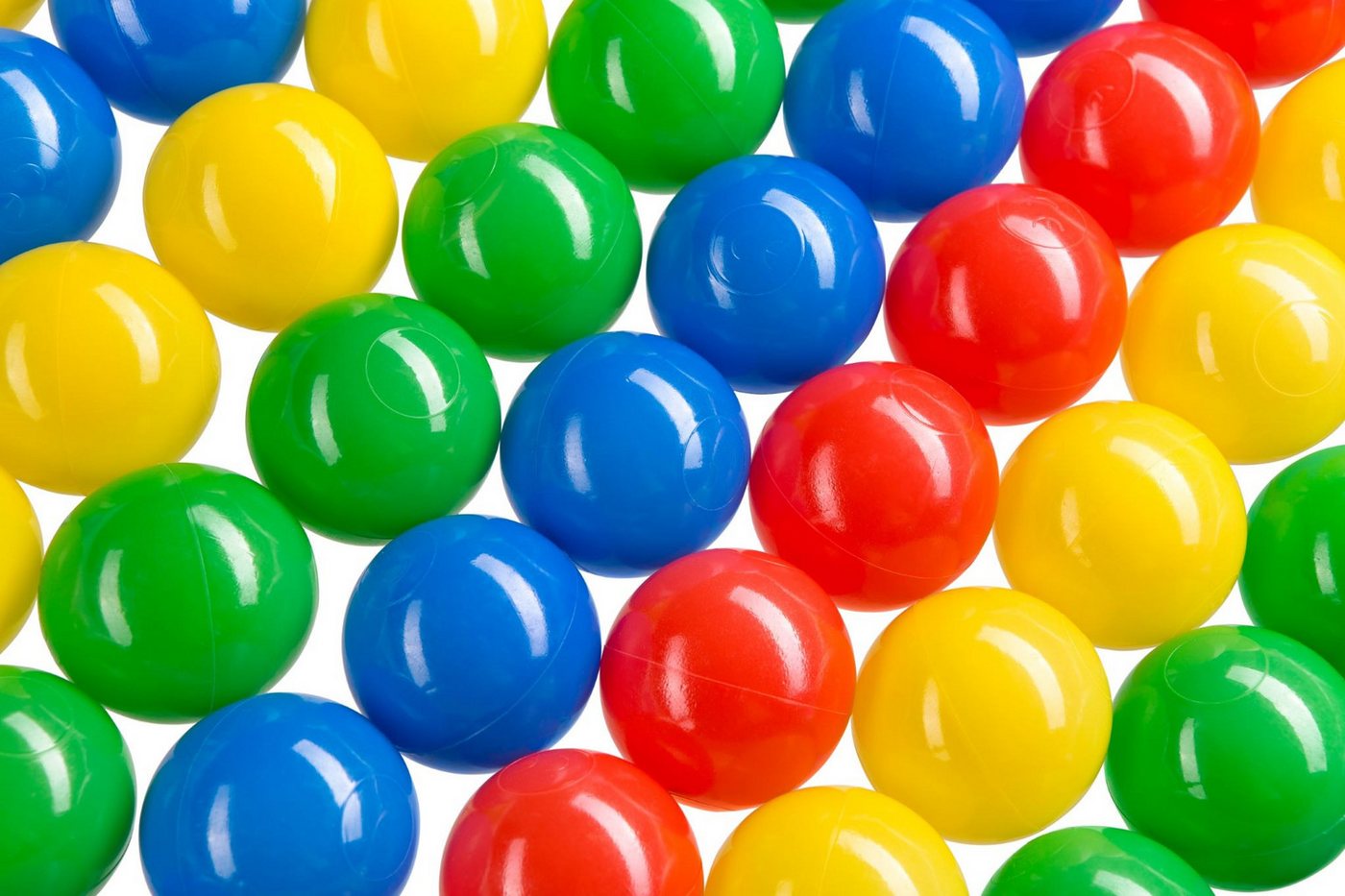 Festivalartikel Bällebad-Bälle Bunte Plastikbälle 200 Stk, 5,5 cm Durchmesser. (200-St) Bild 2