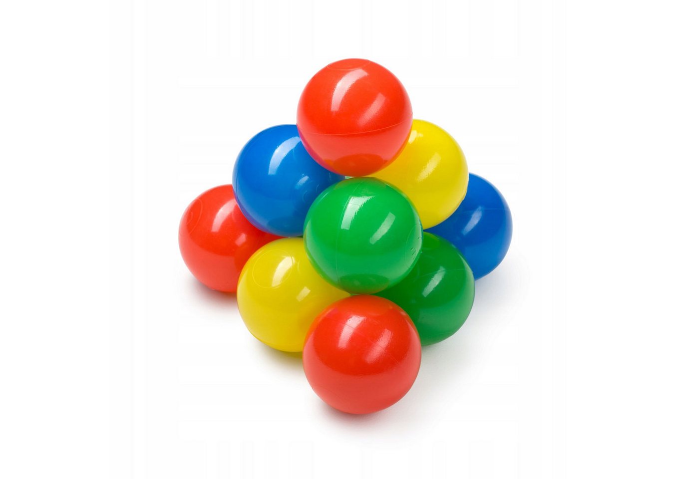 Festivalartikel Bällebad-Bälle Bunte Plastikbälle 200 Stk, 5,5 cm Durchmesser. (200-St) Bild 3