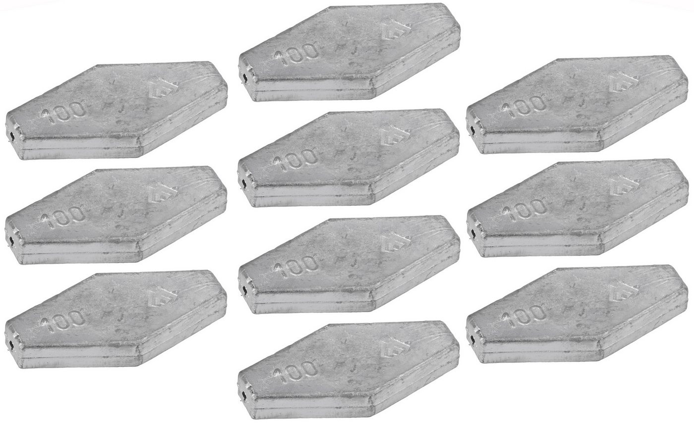 MIKADO Total Fishing Sargblei RHOMBUS Beweglich Sargblei 80g - 1 St. oder 10er SET -mit Noppen Aal, (1-St), Mit Noppen