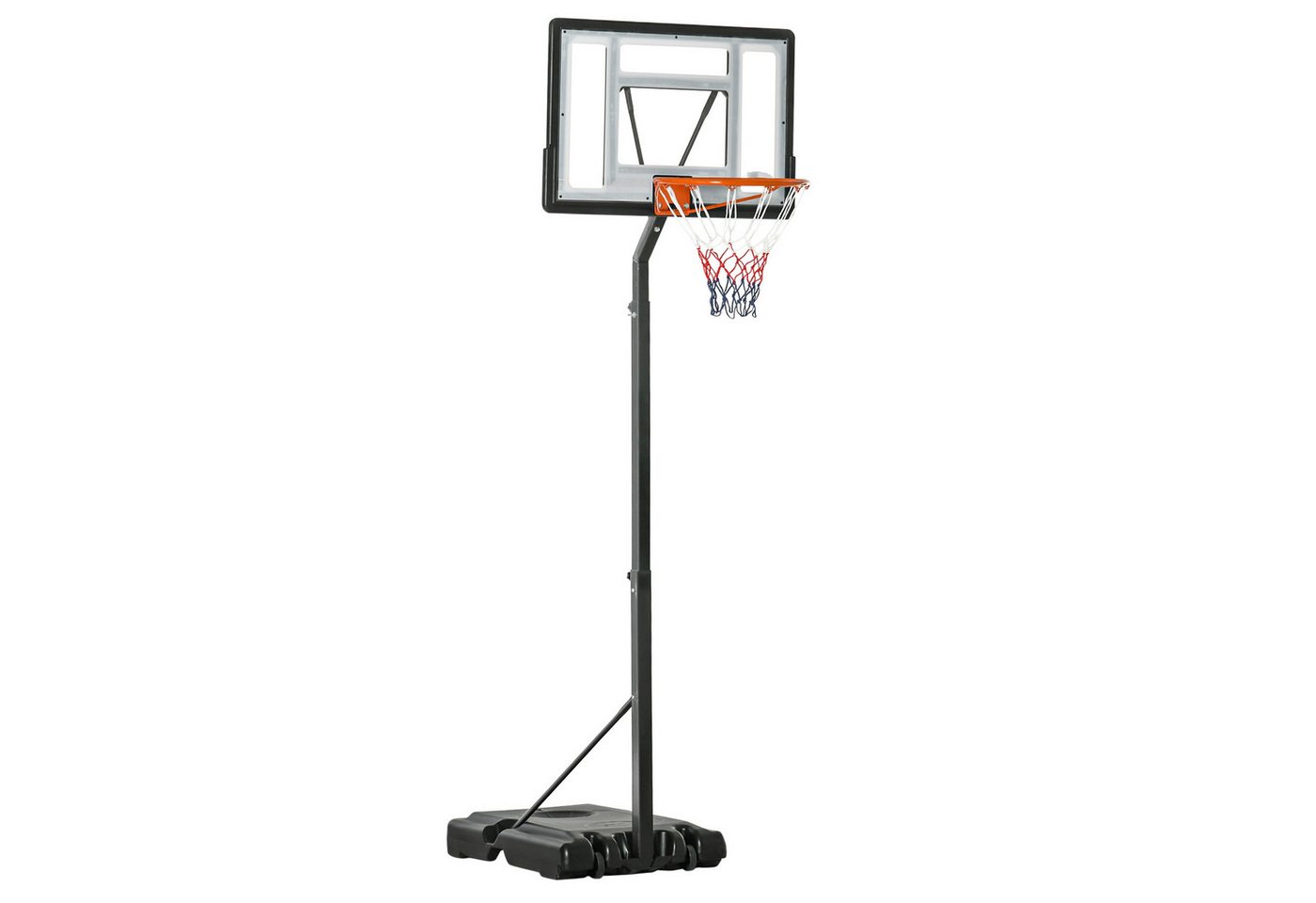 MC Star Basketballkorb höhenverstellbar 260-310cm mit Rollfunktion, stabiler Ständer (für Garten & Sportplatz) Bild 4