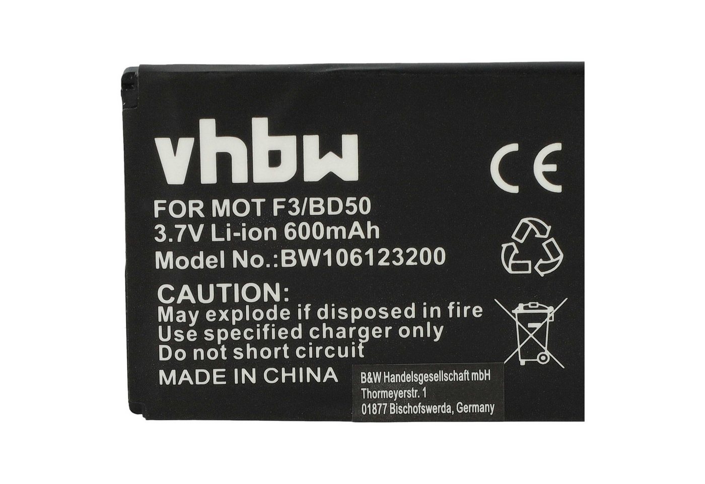 vhbw Akku Ersatz für AVM EAC62339101, BAK130506, NL523446LG, 312BAT006, Akku Akku Li-Ion 600 mAh (3,7 V, 1 St), Leistungsfähiger Austausch-Akku für Telefon, Festnetz oder schnurloses Bild 4