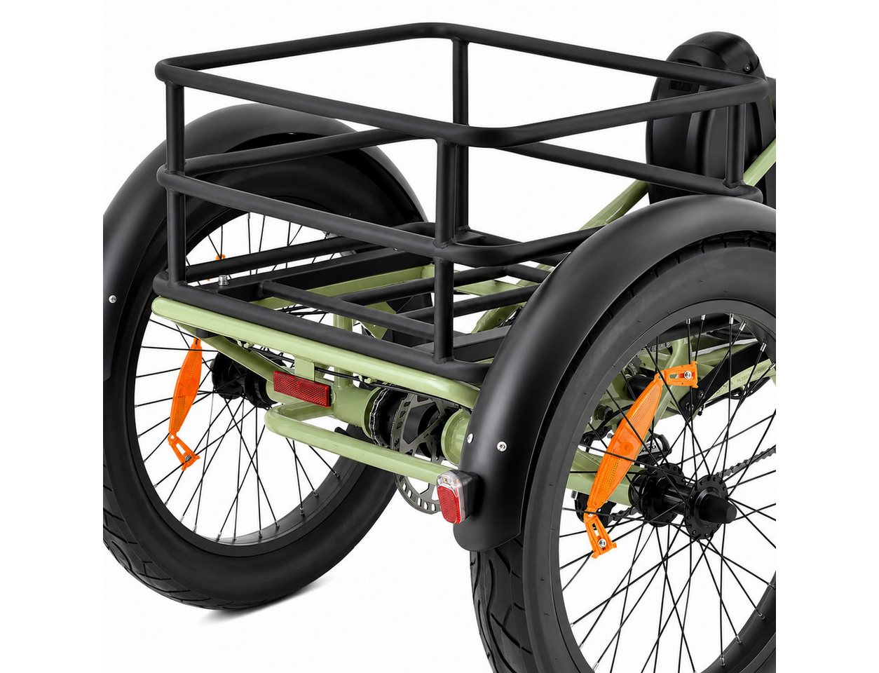 PixelPilot E-Bike E-Dreirad Dover Faltbares Elektro-Lastendreirad 250W, bis 100 km Reichweite, 7 Gang, Heckmotor, 749 Wh, 24/20 Zoll Fat Tire, 7-Gang, bis 200 kg Bild 5