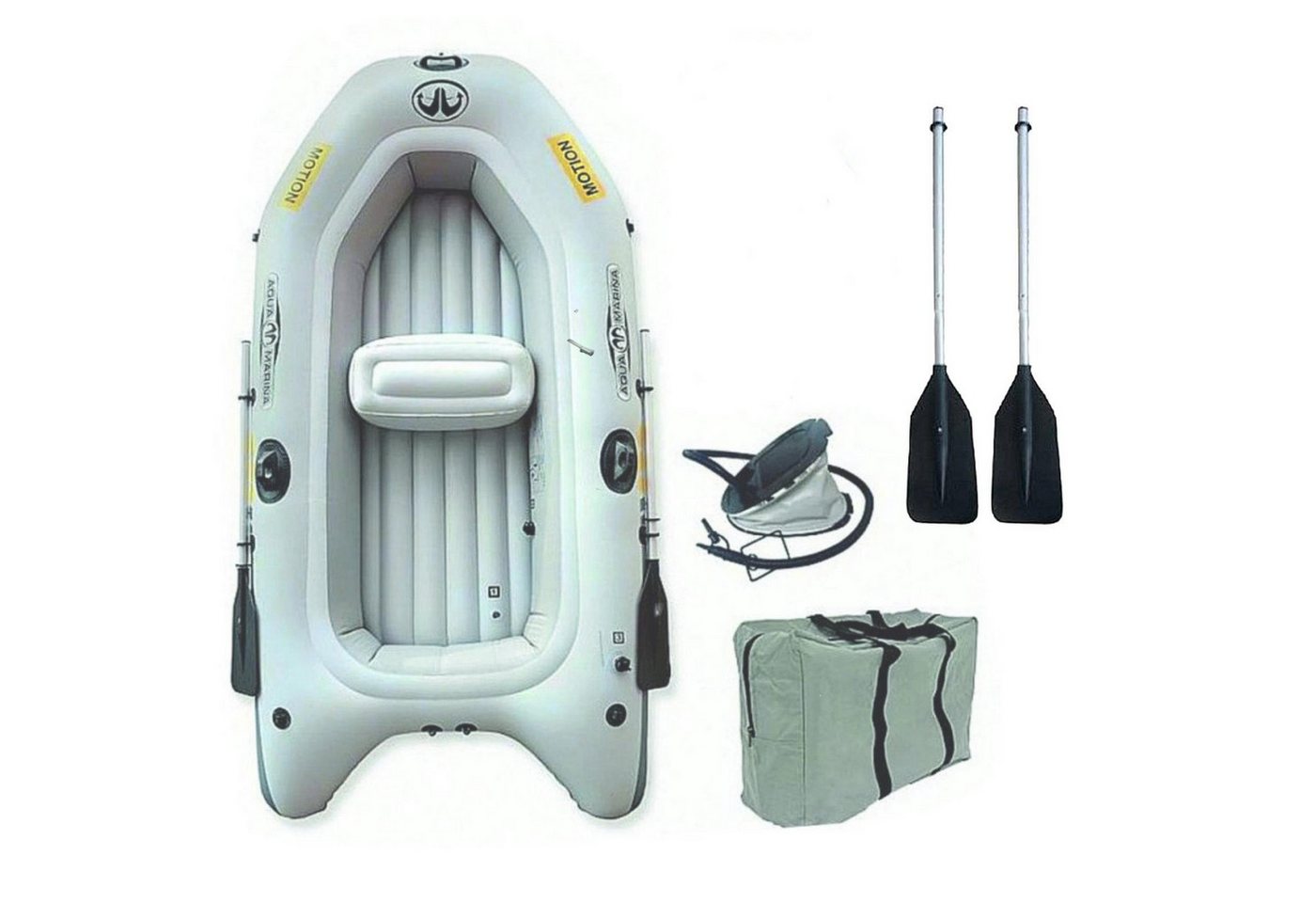 Aqua Marina Dinghi Aqua Marina Motion Schlauchboot Set Aufblasbares Angelboot & Bild 2