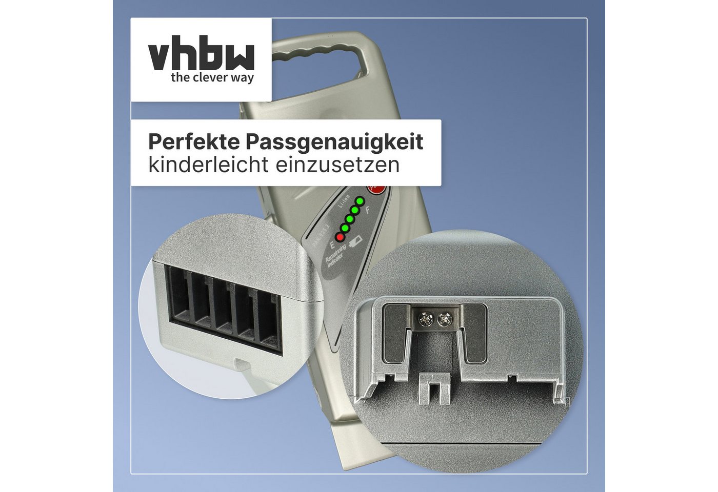 vhbw Akku passend für Kettler i:SY 26-System, Fahrrad (13,2 Ah, 25,2 V, E-Bike Akku Akku Li-Ion 13200 mAh (25,2 V, 1 St), Leistungsfähiger Austausch-Akku für Pedelec, Elektrofahrrad, E-Bike Bild 4