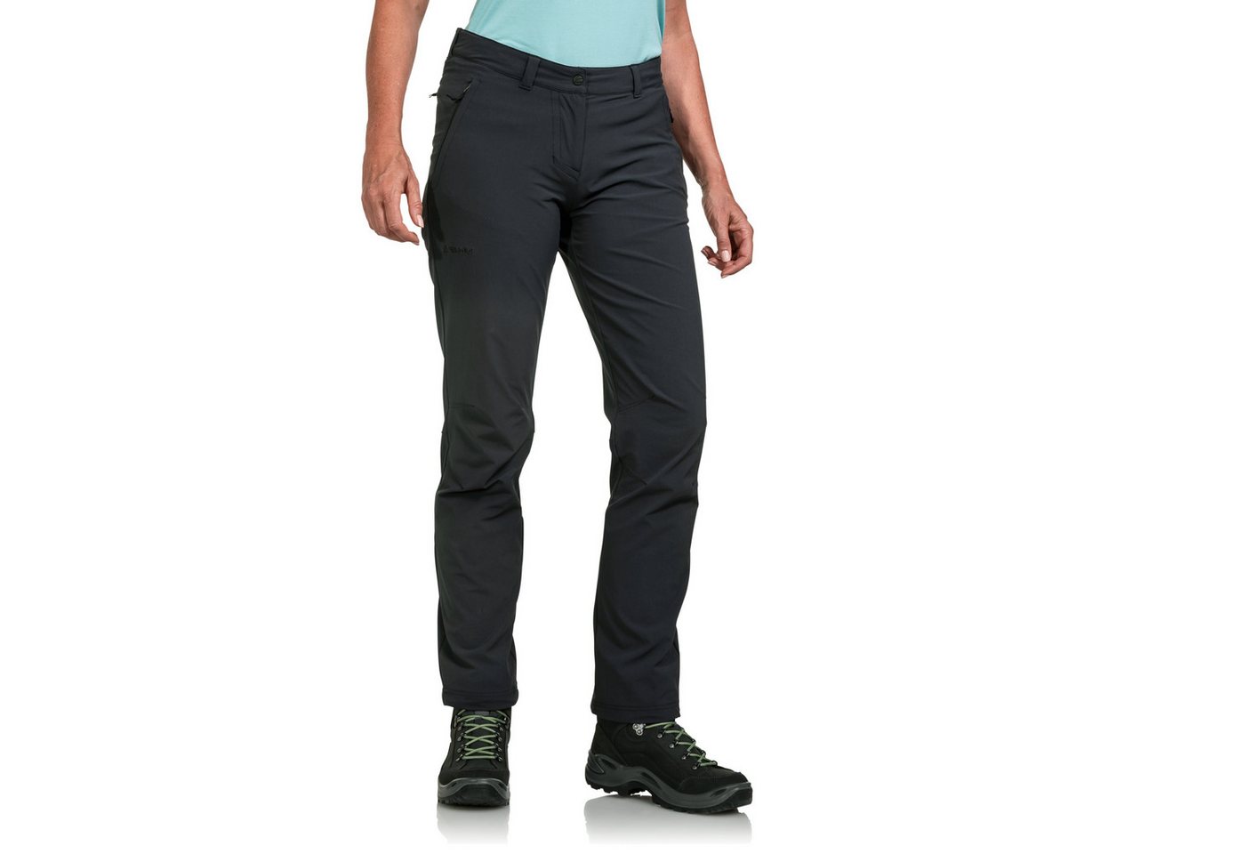 Schöffel Outdoorhose Pants Engadin1 mit Reißverschluss und 1-Knopf-Form, atmungsaktiv, normal-weit