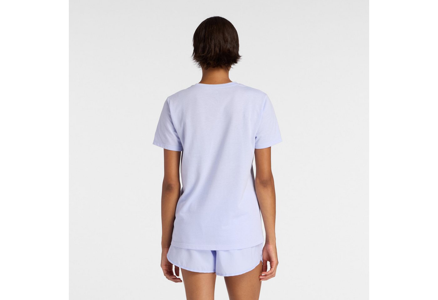 New Balance Laufshirt Sport Essentials Heathertech T-Shirt sportlicher Stil mit Label-Applikation, aus Baumwolle und Polyester Bild 4