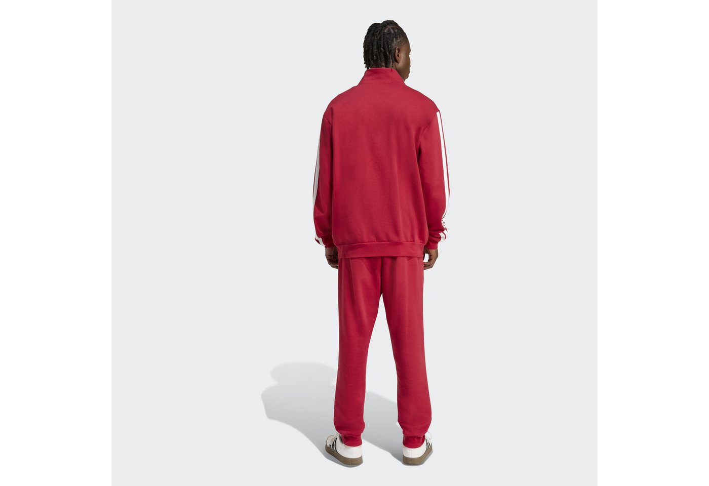 adidas Sportswear Trainingsanzug 3-STREIFEN FLEECE (2-tlg), zweiteiliges Set, für Sportmode und Streetwear