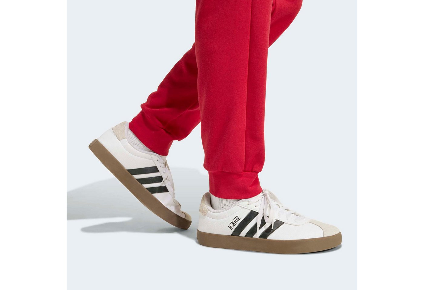 adidas Sportswear Trainingsanzug 3-STREIFEN FLEECE (2-tlg), zweiteiliges Set, für Sportmode und Streetwear Bild 3