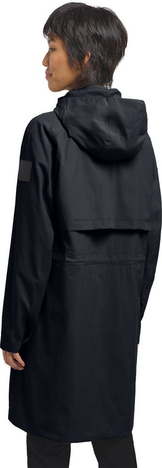 Jack Wolfskin Funktionsmantel WELLSEE COAT W mit verstaubarer und verstellbarer Kapuze, wasserdicht, atmungsaktiv Bild 5
