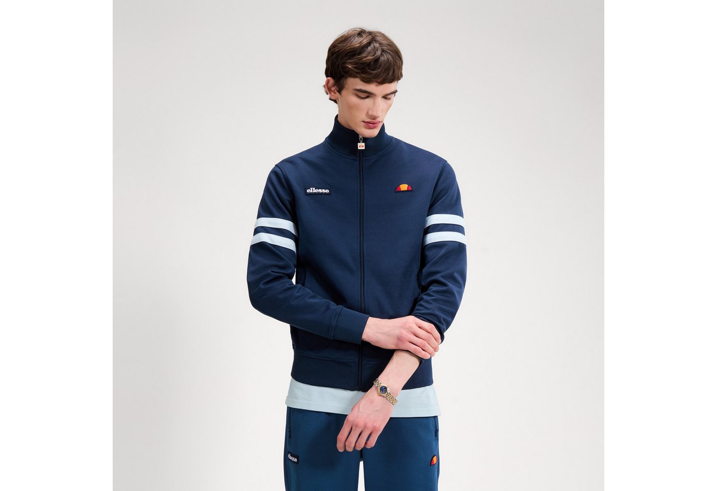 Ellesse Trainingsjacke ROMA TRACK JACKET mit Eingrifftaschen, aus Jersey aus Baumwollmischung