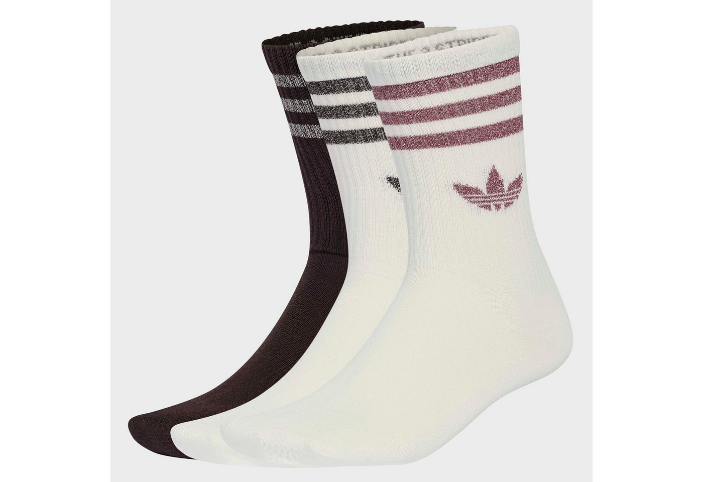 adidas Originals Sportsocken 3-STREIFEN GLITZER CREW, 3 PAAR (3-Paar) Bild 4