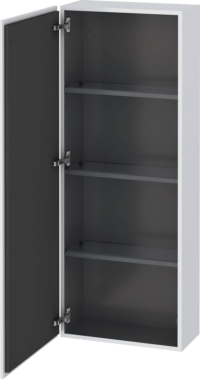 Duravit Halbhochschrank L-Cube 50x24,3x132cm, Tür links, weiß matt