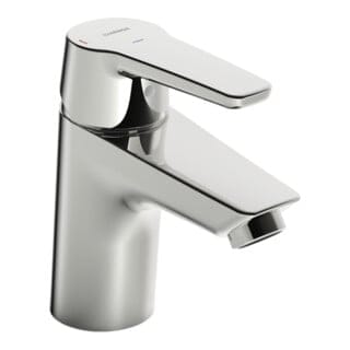 Hansa Waschtisch-Einhebelmischer HANSAPOLO Eco 4,2 l/m, o ALG, Ausl. 103mm, chr