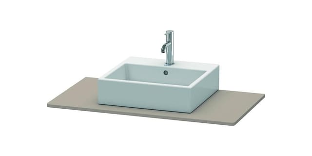 Duravit Konsole XSquare 100x55cm, Basalt matt, mit 1 Ausschnitt