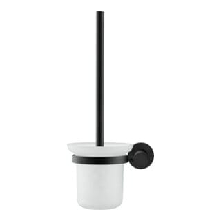 Duravit Bürstengarnitur D-Code 15,4x34,2x15,4cm, wandhängend, schwarz matt