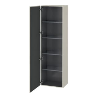 Duravit Hochschrank L-Cube 50x36,3x176cm, Tür links, taupe matt