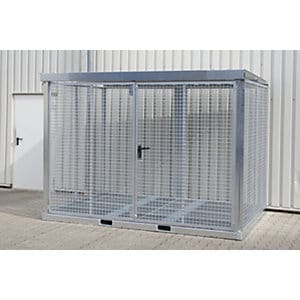 Bauer Südlohn Gasflaschen-Container GFC-E/G M5, feuerverzinkt