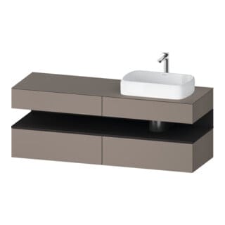 Duravit Waschtischunterschrank Qatego 160x55x60cm, gra m/ba m, Pl, B r, B