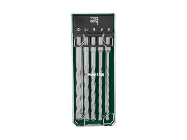 PARKSIDE® HSS-Multifunktionsbohrer-Set / Steinbohrer-Set / Holzbohrer-Set / SDS-Bohrer-Set (SDS-Bohrer-Set 5tlg.)