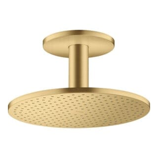 hansgrohe Kopfbrause 300 2jet Axor mit Deckenanschluss, brushed gold optic